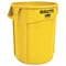 Rubbermaid Commercial Round Brute Container, Plastic, 20 gal, Yellow FG262000YEL - alternate 1